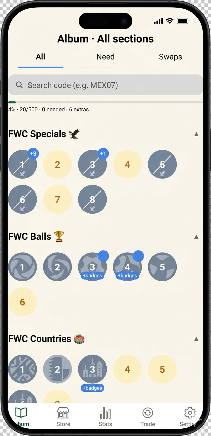 Cromos 26 app preview